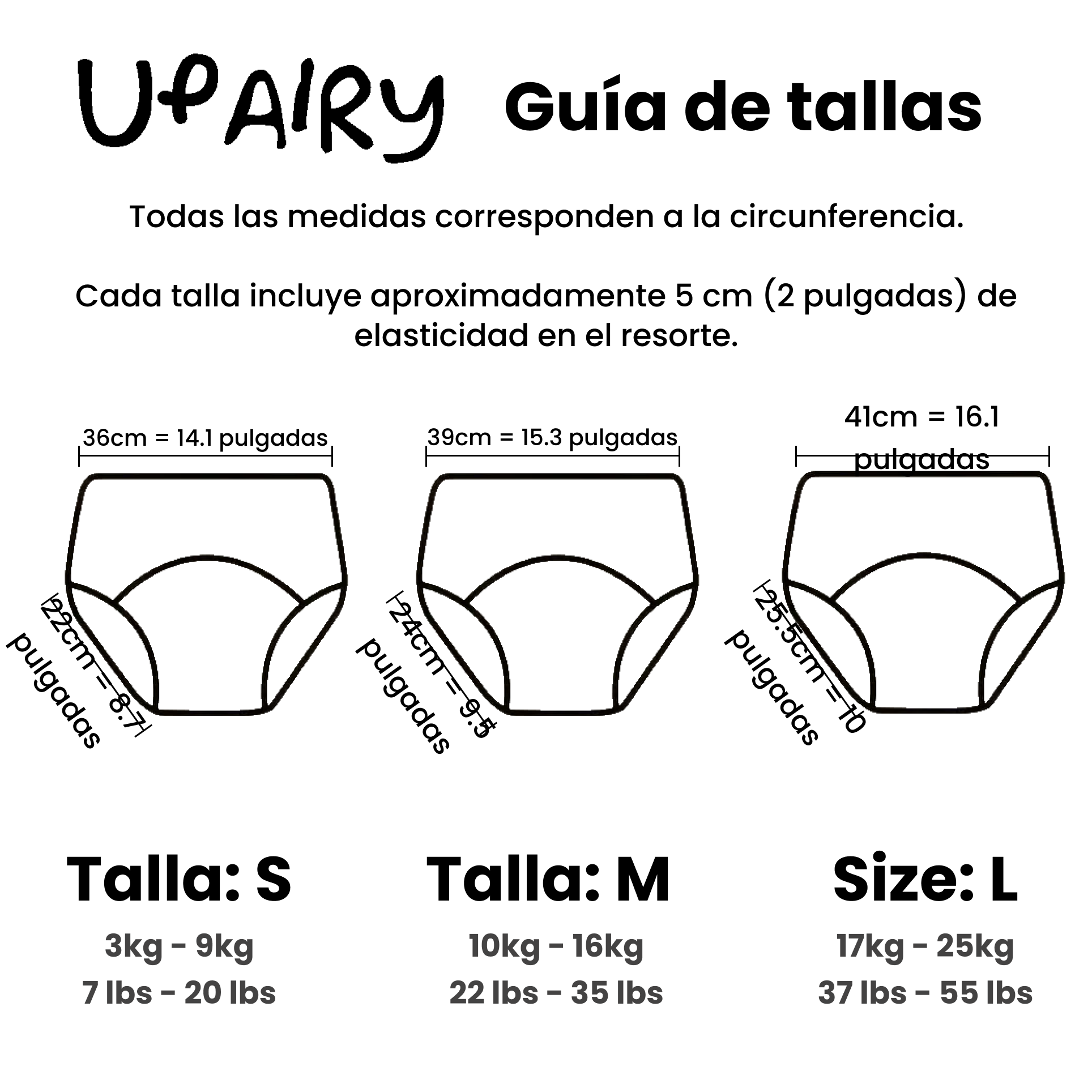 Ropa interior de entrenamiento para ir al baño