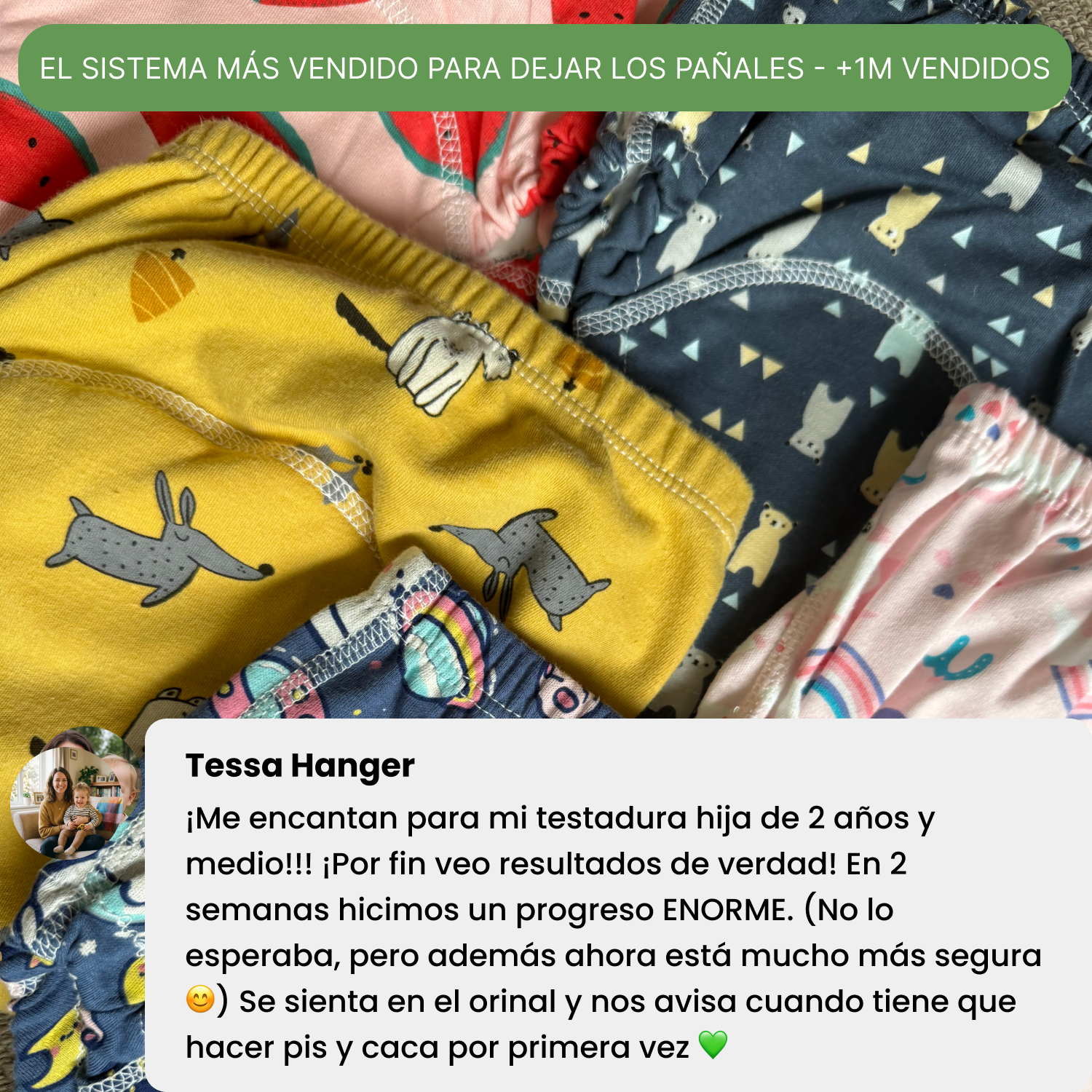 Ropa interior de entrenamiento para ir al baño